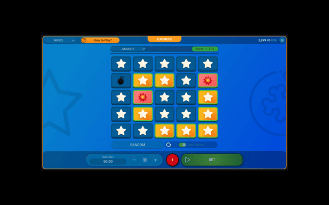 Mines Game Win Example